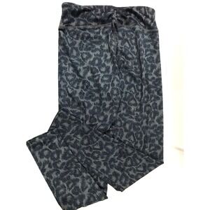 womens aq sports leggings size medium color leopard
